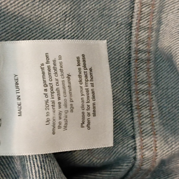 Women Jeans light Blue Denim  Relaxed Fit, Mom Jeans. Raey - Picture 5 of 5